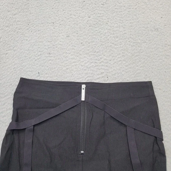 Killstar Harness Ur Power Mini Skirt Womens M Black Gothic Pentagram Back Zip - Picture 8 of 8